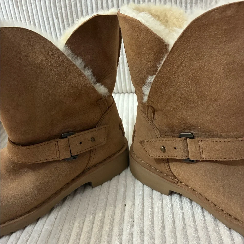 UGG Syden Winter Boots, Chestnut Suede, Women's Size 6.5 - Picture 5 of 6